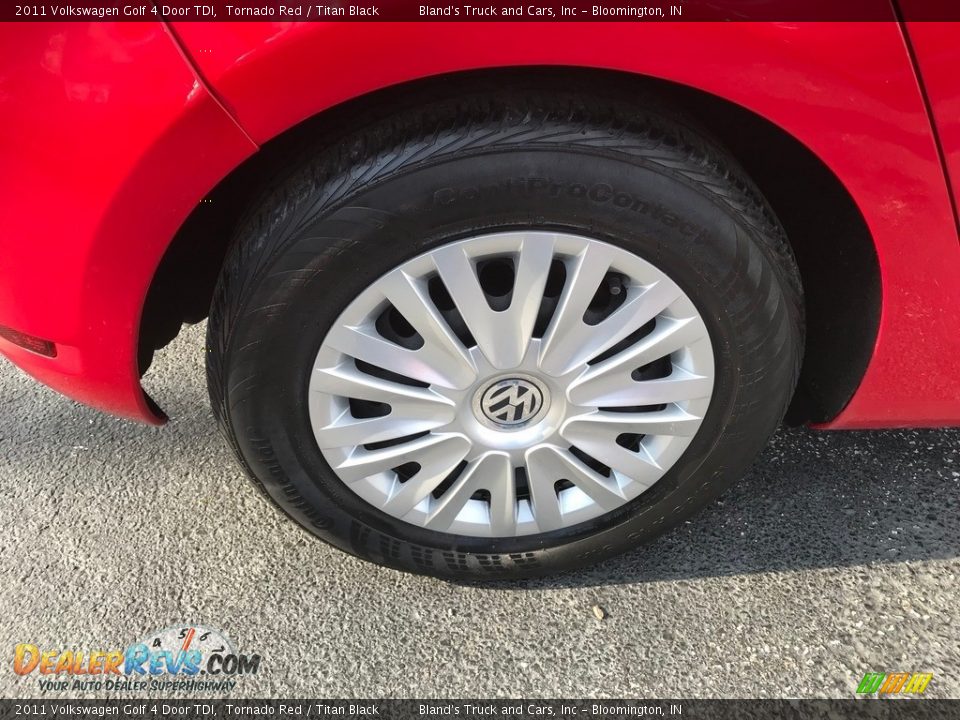 2011 Volkswagen Golf 4 Door TDI Tornado Red / Titan Black Photo #22