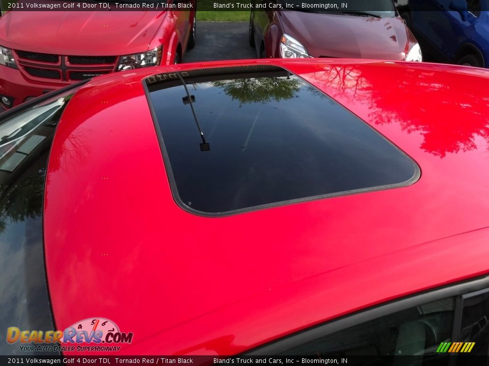2011 Volkswagen Golf 4 Door TDI Tornado Red / Titan Black Photo #24