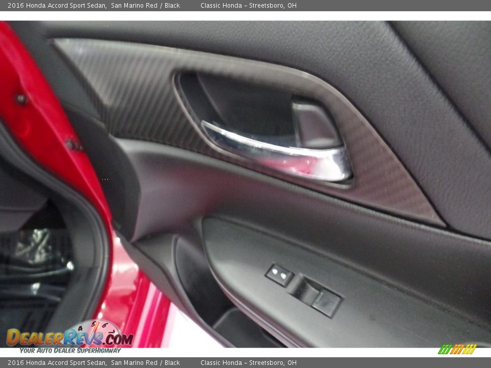 2016 Honda Accord Sport Sedan San Marino Red / Black Photo #19