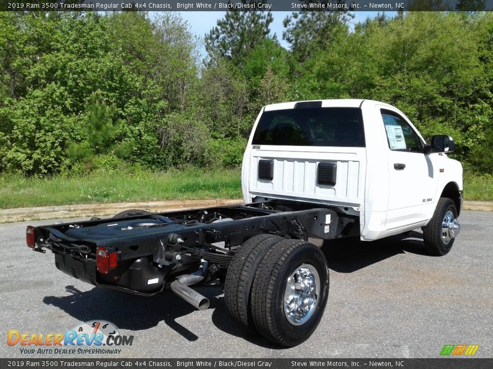 2019 Ram 3500 Tradesman Regular Cab 4x4 Chassis Bright White / Black/Diesel Gray Photo #6