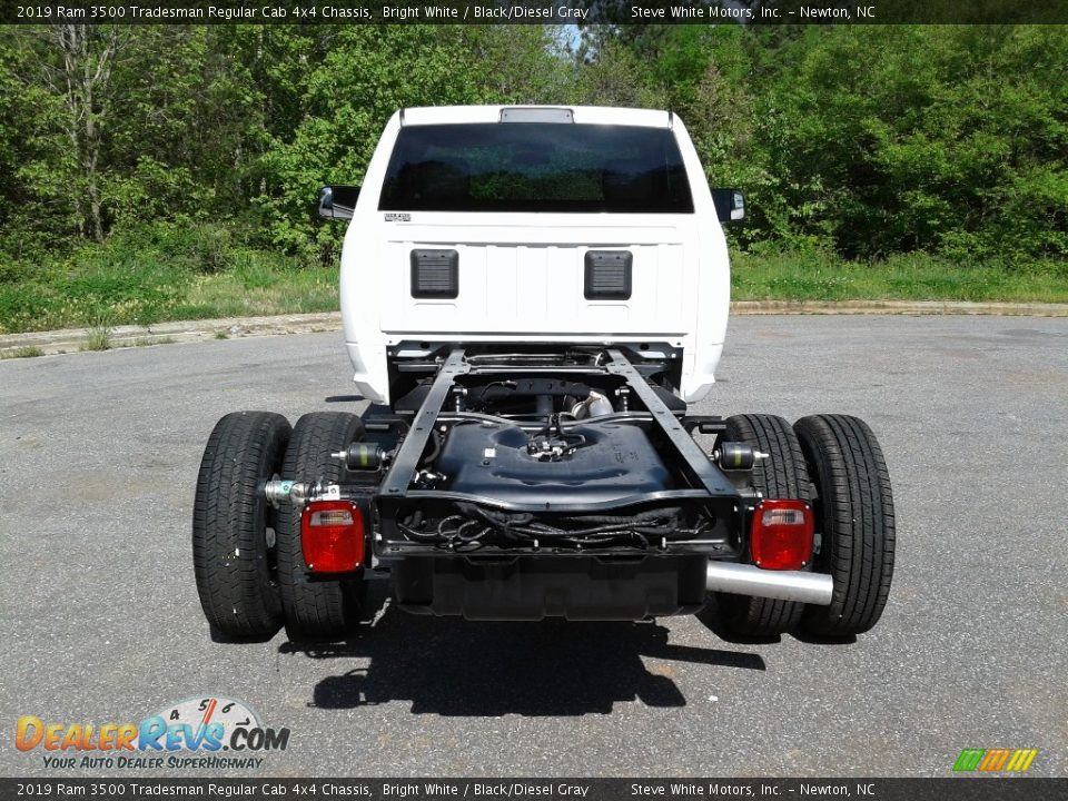 2019 Ram 3500 Tradesman Regular Cab 4x4 Chassis Bright White / Black/Diesel Gray Photo #7