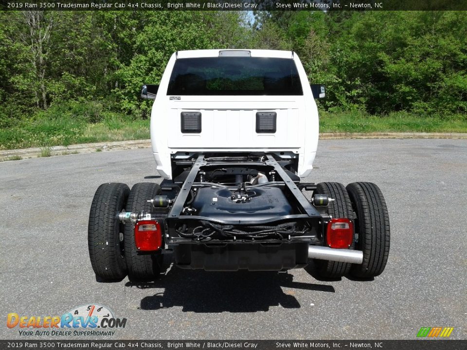 2019 Ram 3500 Tradesman Regular Cab 4x4 Chassis Bright White / Black/Diesel Gray Photo #12