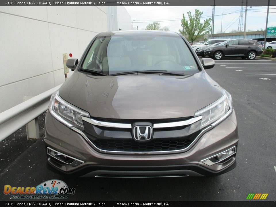 2016 Honda CR-V EX AWD Urban Titanium Metallic / Beige Photo #8