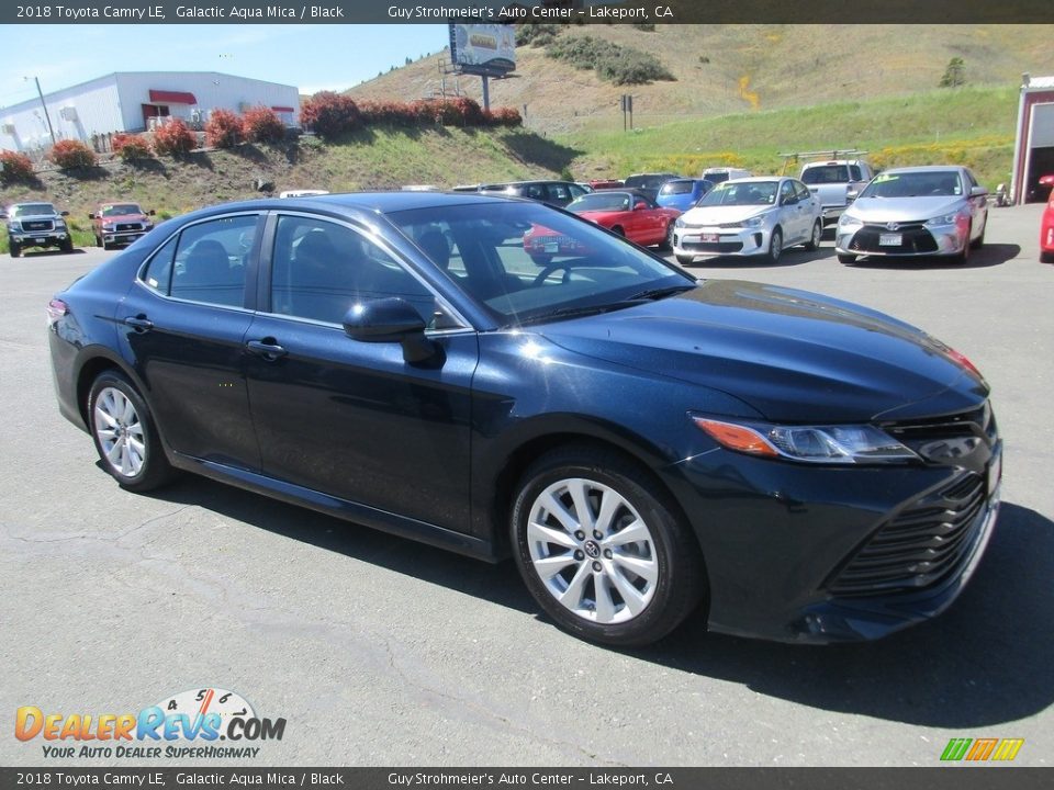 2018 Toyota Camry LE Galactic Aqua Mica / Black Photo #1