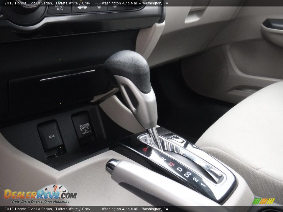 2013 Honda Civic LX Sedan Taffeta White / Gray Photo #16