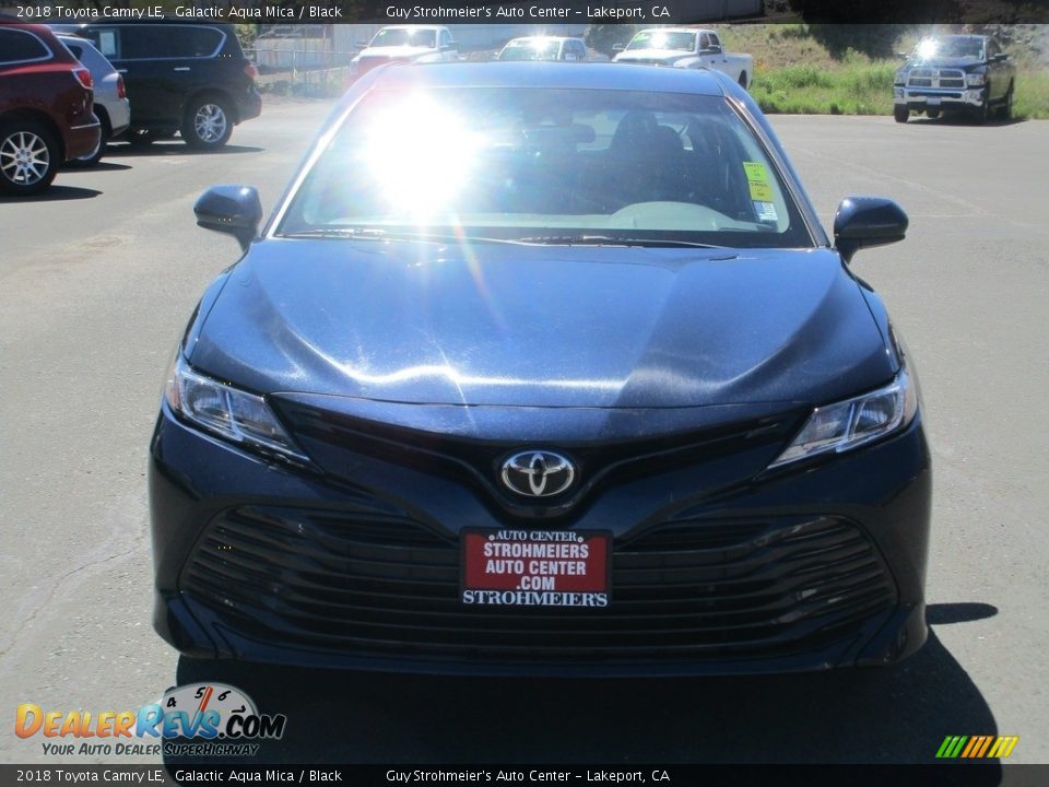 2018 Toyota Camry LE Galactic Aqua Mica / Black Photo #2