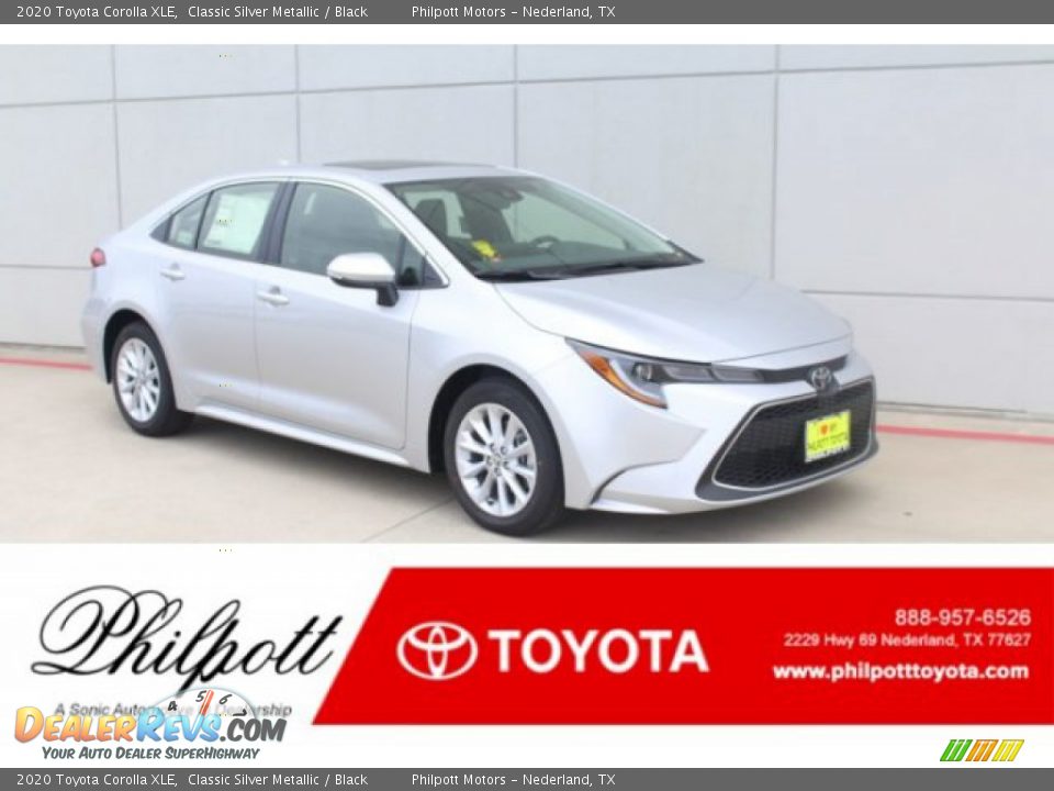 2020 Toyota Corolla XLE Classic Silver Metallic / Black Photo #1
