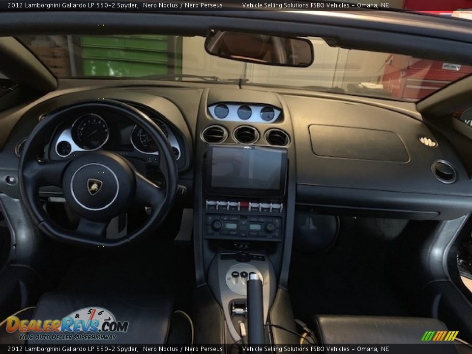 2012 Lamborghini Gallardo LP 550-2 Spyder Nero Noctus / Nero Perseus Photo #4