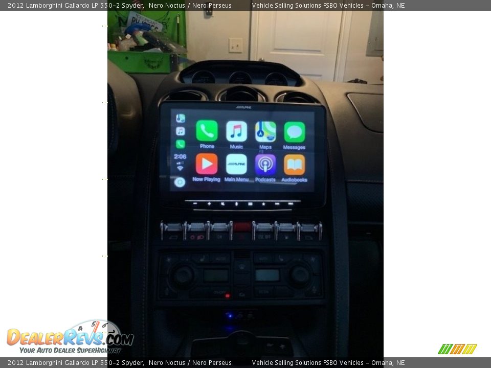 2012 Lamborghini Gallardo LP 550-2 Spyder Nero Noctus / Nero Perseus Photo #5