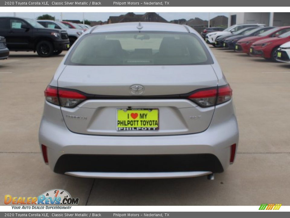 2020 Toyota Corolla XLE Classic Silver Metallic / Black Photo #7