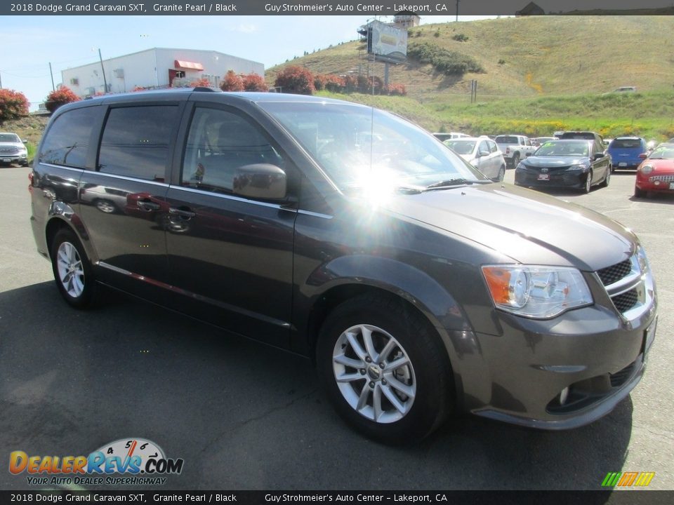 2018 Dodge Grand Caravan SXT Granite Pearl / Black Photo #1