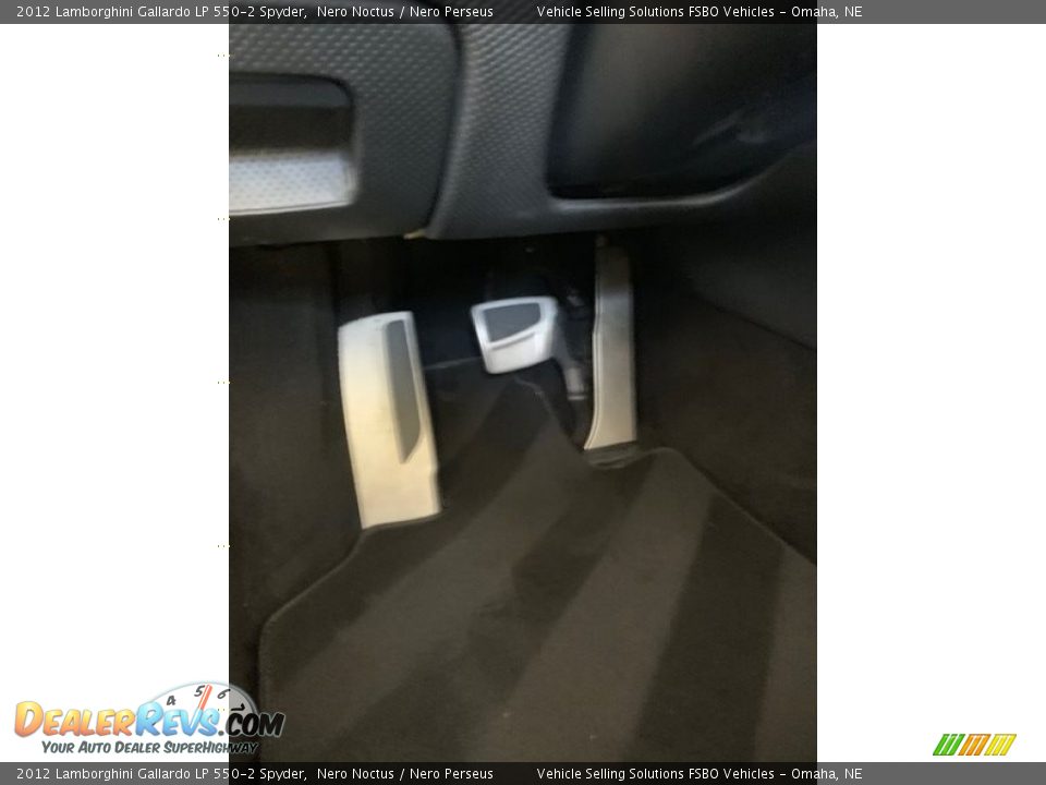 2012 Lamborghini Gallardo LP 550-2 Spyder Nero Noctus / Nero Perseus Photo #10