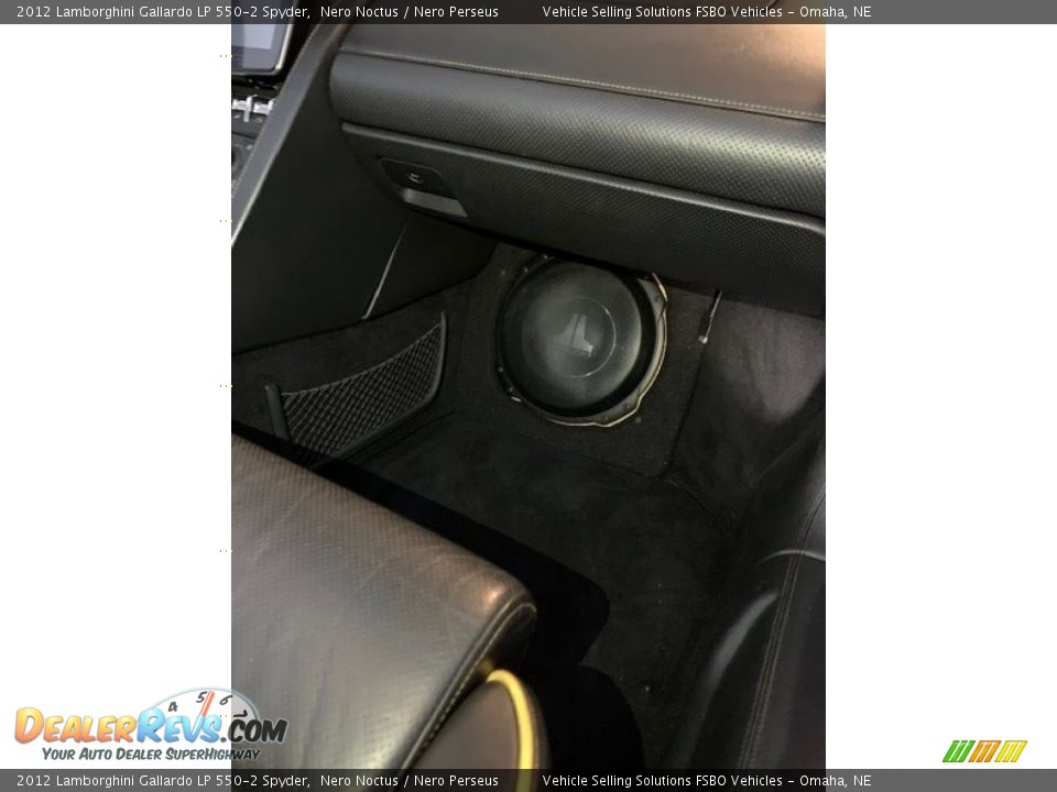 2012 Lamborghini Gallardo LP 550-2 Spyder Nero Noctus / Nero Perseus Photo #11