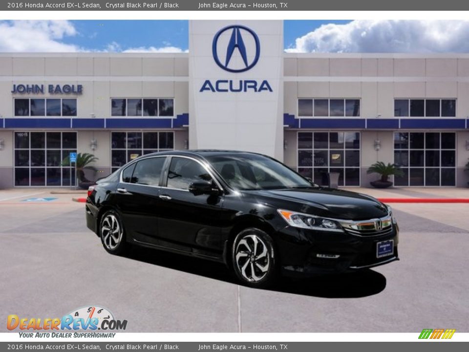 2016 Honda Accord EX-L Sedan Crystal Black Pearl / Black Photo #1