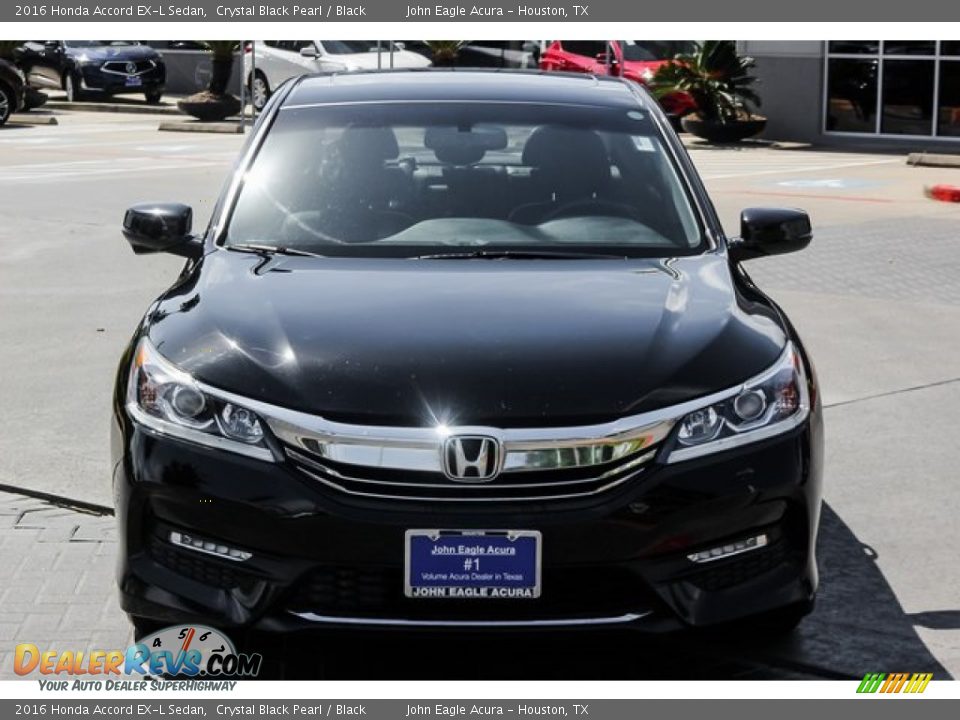 2016 Honda Accord EX-L Sedan Crystal Black Pearl / Black Photo #2