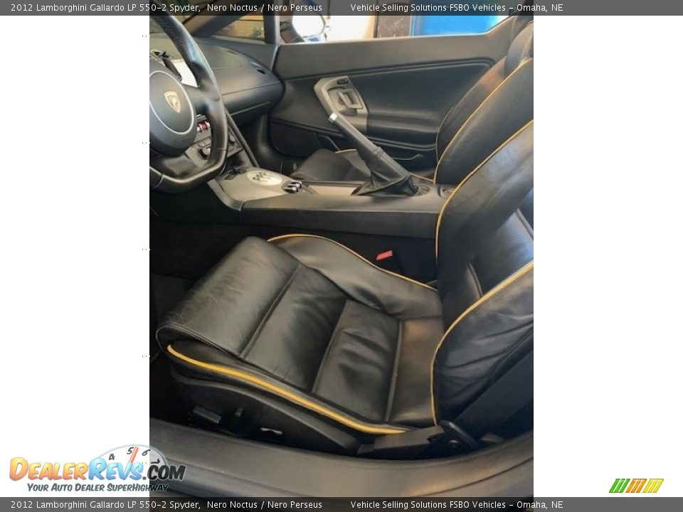2012 Lamborghini Gallardo LP 550-2 Spyder Nero Noctus / Nero Perseus Photo #13