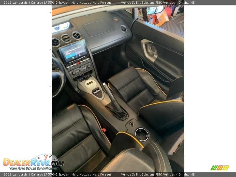 2012 Lamborghini Gallardo LP 550-2 Spyder Nero Noctus / Nero Perseus Photo #14