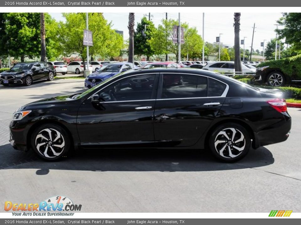 2016 Honda Accord EX-L Sedan Crystal Black Pearl / Black Photo #4