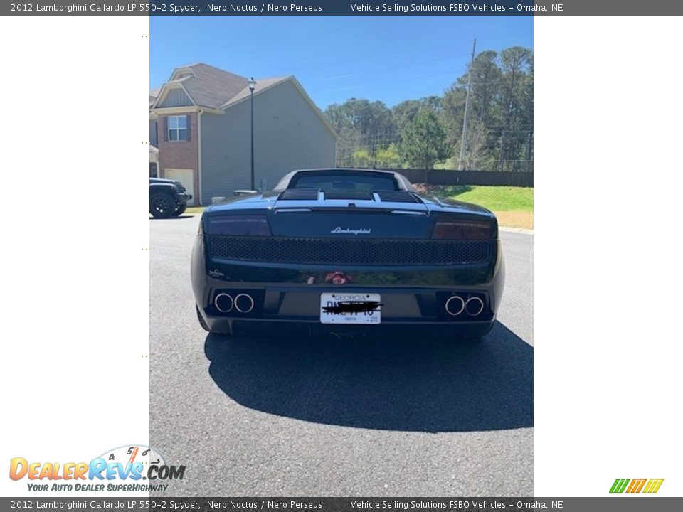 2012 Lamborghini Gallardo LP 550-2 Spyder Nero Noctus / Nero Perseus Photo #15