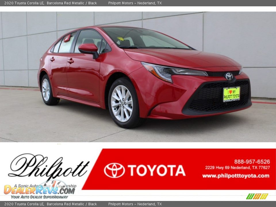 2020 Toyota Corolla LE Barcelona Red Metallic / Black Photo #1