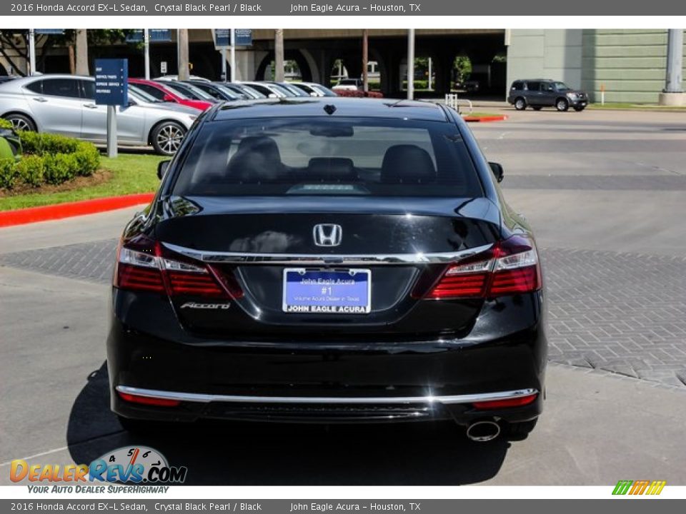 2016 Honda Accord EX-L Sedan Crystal Black Pearl / Black Photo #6