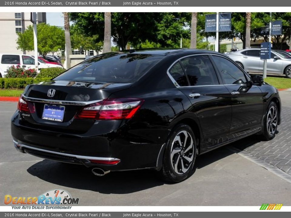 2016 Honda Accord EX-L Sedan Crystal Black Pearl / Black Photo #7