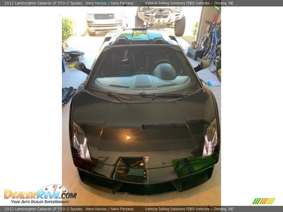 2012 Lamborghini Gallardo LP 550-2 Spyder Nero Noctus / Nero Perseus Photo #18