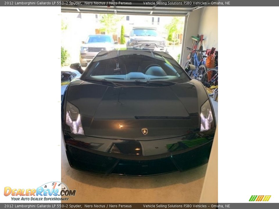 2012 Lamborghini Gallardo LP 550-2 Spyder Nero Noctus / Nero Perseus Photo #19