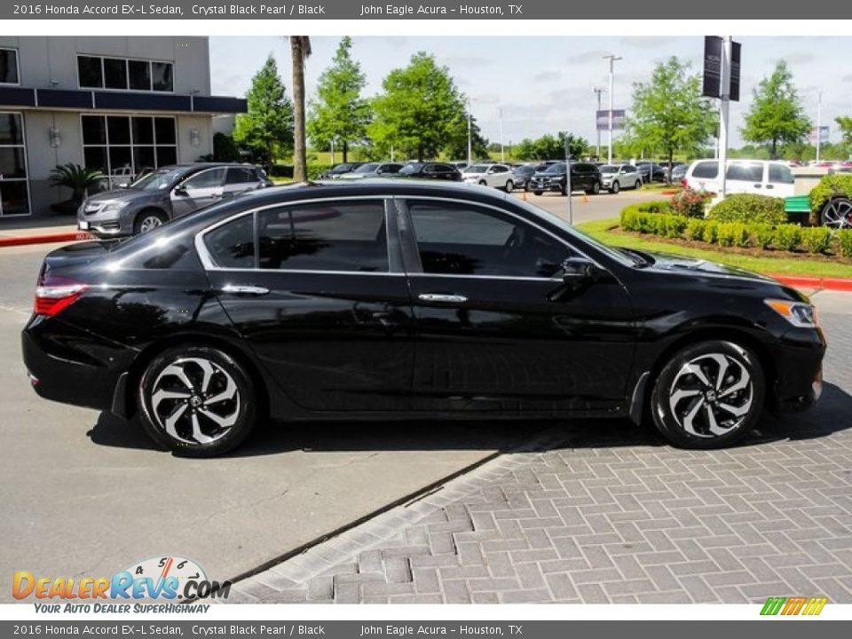 2016 Honda Accord EX-L Sedan Crystal Black Pearl / Black Photo #8