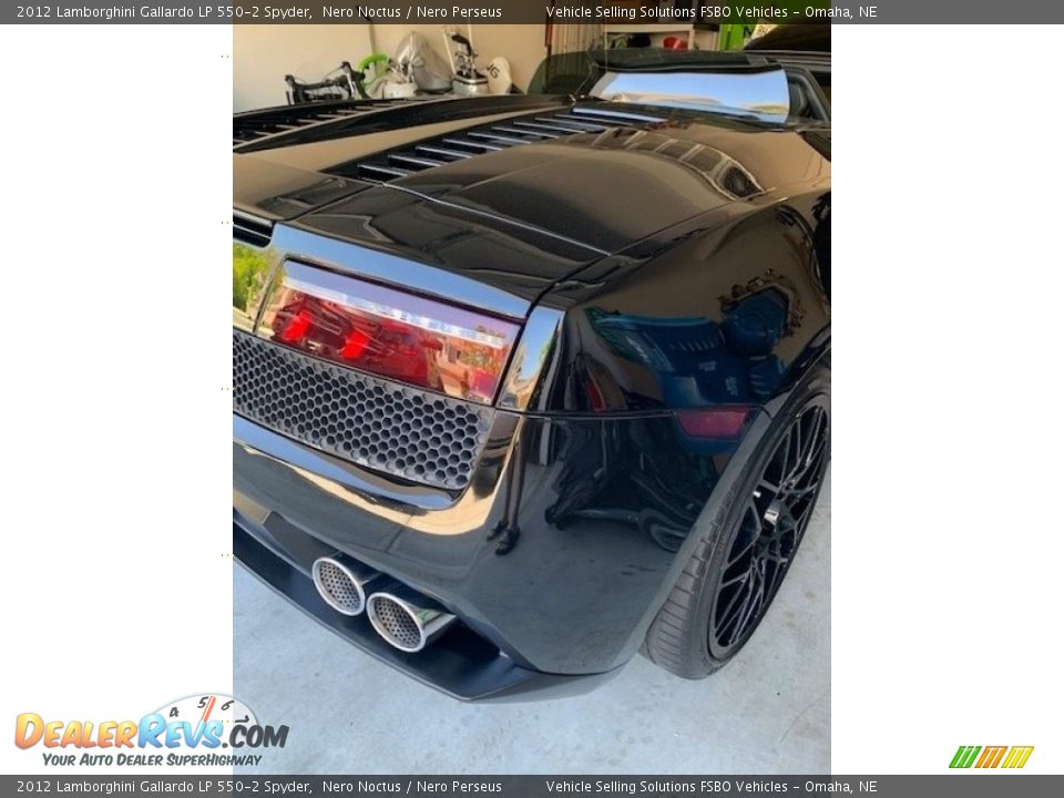 2012 Lamborghini Gallardo LP 550-2 Spyder Nero Noctus / Nero Perseus Photo #20