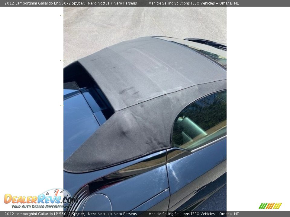 2012 Lamborghini Gallardo LP 550-2 Spyder Nero Noctus / Nero Perseus Photo #21