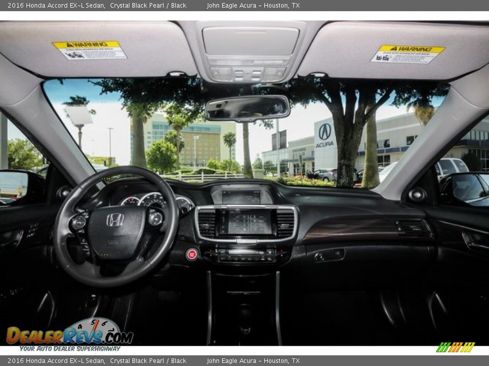 2016 Honda Accord EX-L Sedan Crystal Black Pearl / Black Photo #9