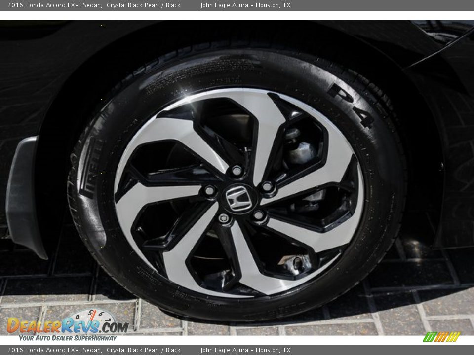 2016 Honda Accord EX-L Sedan Crystal Black Pearl / Black Photo #10