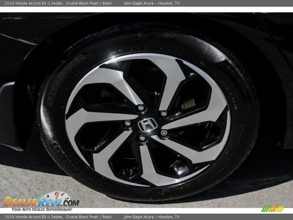 2016 Honda Accord EX-L Sedan Crystal Black Pearl / Black Photo #11