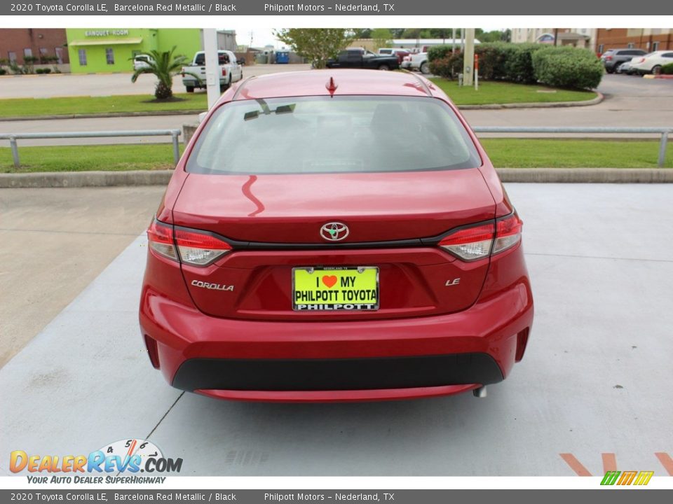2020 Toyota Corolla LE Barcelona Red Metallic / Black Photo #6