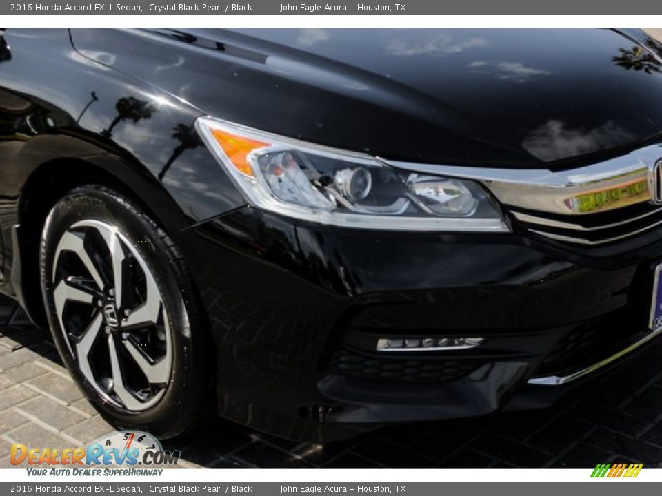2016 Honda Accord EX-L Sedan Crystal Black Pearl / Black Photo #12