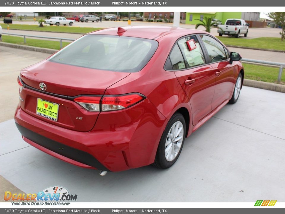 2020 Toyota Corolla LE Barcelona Red Metallic / Black Photo #7