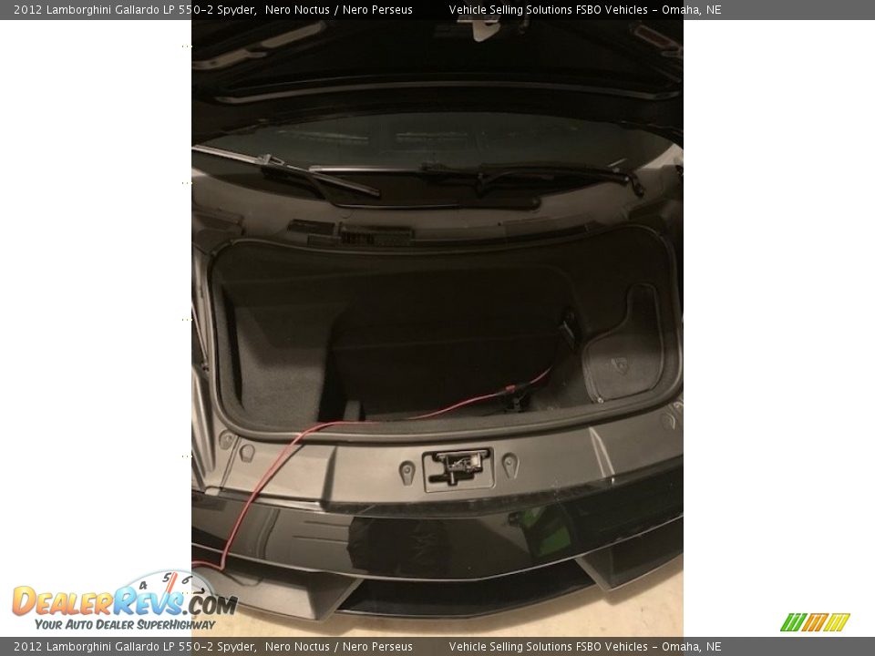 2012 Lamborghini Gallardo LP 550-2 Spyder Nero Noctus / Nero Perseus Photo #26