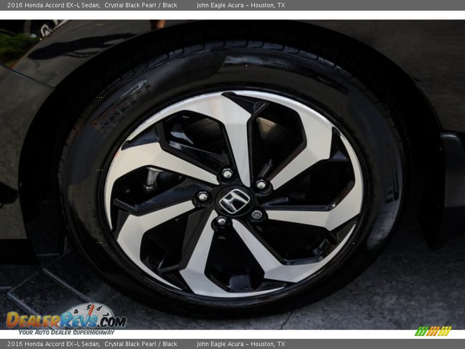 2016 Honda Accord EX-L Sedan Crystal Black Pearl / Black Photo #13