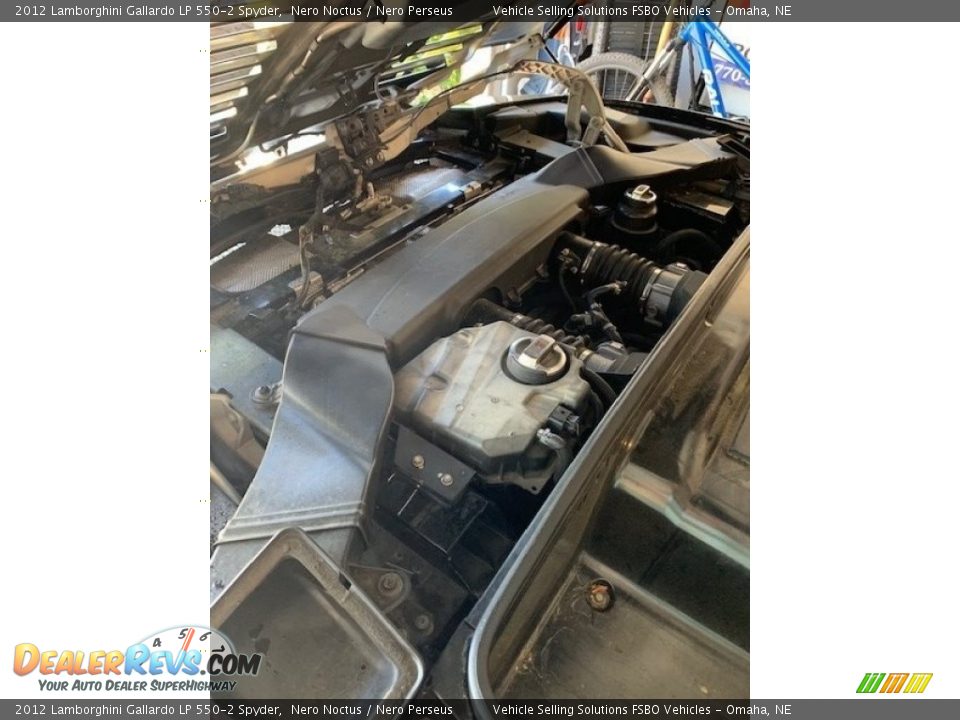 2012 Lamborghini Gallardo LP 550-2 Spyder Nero Noctus / Nero Perseus Photo #29