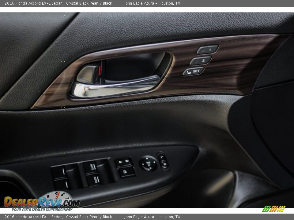 2016 Honda Accord EX-L Sedan Crystal Black Pearl / Black Photo #15