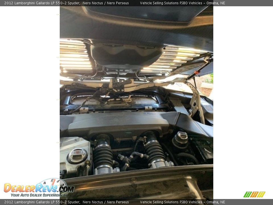 2012 Lamborghini Gallardo LP 550-2 Spyder Nero Noctus / Nero Perseus Photo #30