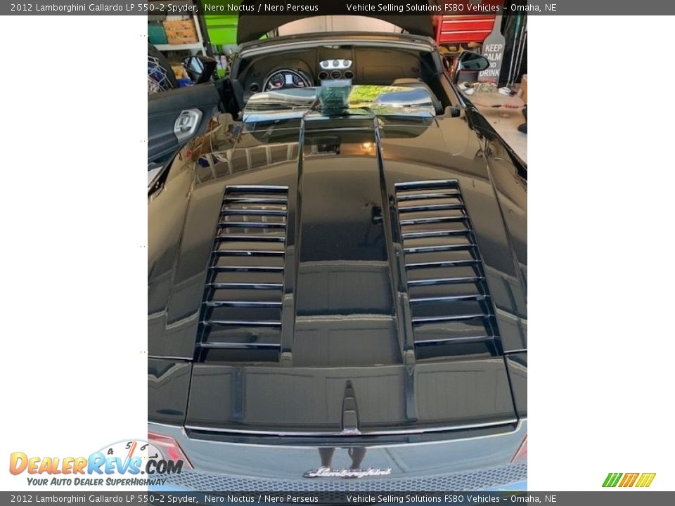 2012 Lamborghini Gallardo LP 550-2 Spyder Nero Noctus / Nero Perseus Photo #31