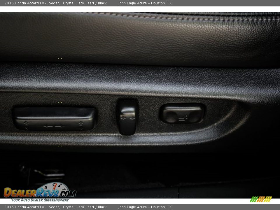2016 Honda Accord EX-L Sedan Crystal Black Pearl / Black Photo #16