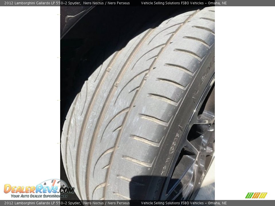 2012 Lamborghini Gallardo LP 550-2 Spyder Nero Noctus / Nero Perseus Photo #32