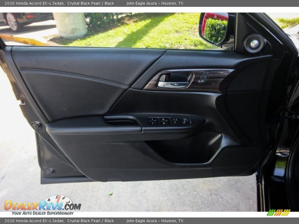 2016 Honda Accord EX-L Sedan Crystal Black Pearl / Black Photo #18