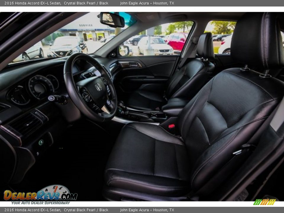 2016 Honda Accord EX-L Sedan Crystal Black Pearl / Black Photo #19