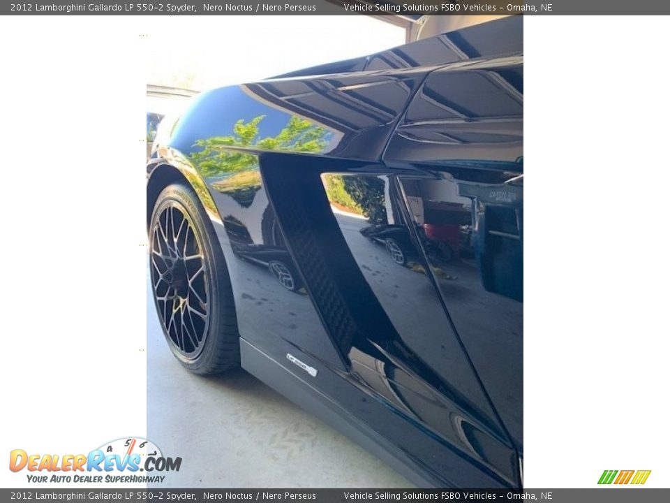 2012 Lamborghini Gallardo LP 550-2 Spyder Nero Noctus / Nero Perseus Photo #35
