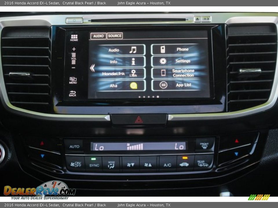 2016 Honda Accord EX-L Sedan Crystal Black Pearl / Black Photo #30