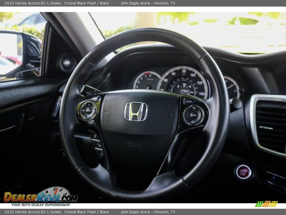 2016 Honda Accord EX-L Sedan Crystal Black Pearl / Black Photo #32